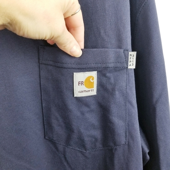 Carhartt Force Flame-Resistant Cotton Long-Sleeve T-Shirt 2XL - Picture 7 of 11